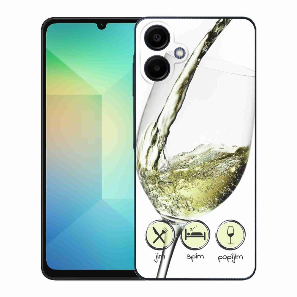 Zselés borítás mmCase Samsung Galaxy A06 4G - borospohár fehér