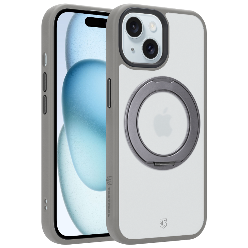 Tactical MagForce Hyperstand tok az Apple iPhone 15-hez, világosszürke
