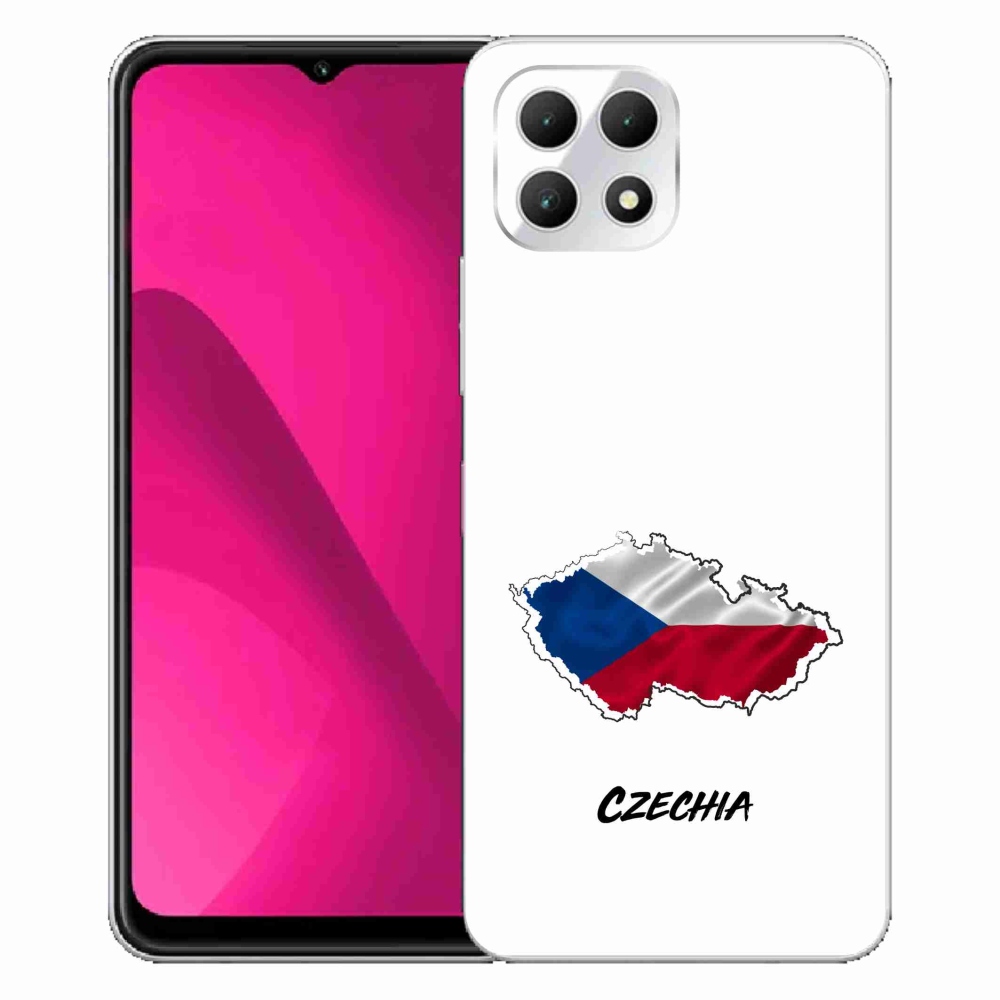 Zselés borítás mmCase a T-Mobile T Phone 2 készülékhez - Csehország fehér háttér