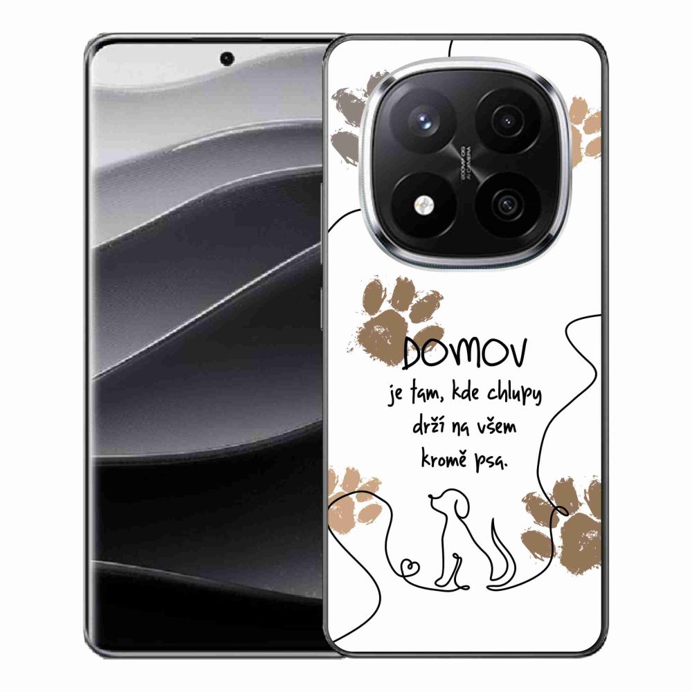 Gél borítás mmCase a Xiaomi Redmi Note 14 Pro+ 5G számára - kutya motívum fehér háttérrel