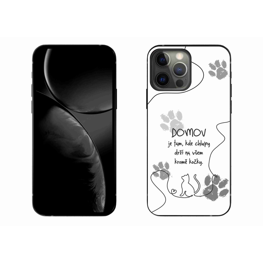 Gél borítás mmCase iPhone 13 Pro Max 6.7 készülékhez - macskamotívum fehér háttérrel