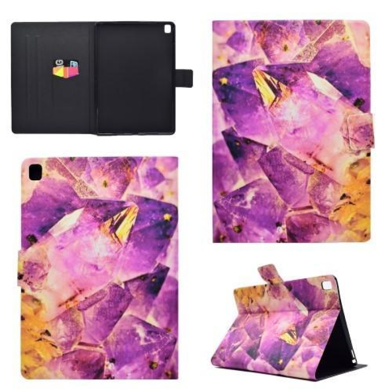 Modern PU bőr tok állvány funkcióval iPad Pro 9.7 készülékhez - ametiszt színben