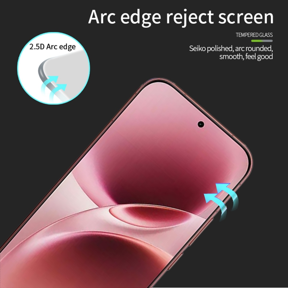 Mofi teljes képernyős edzett üveg a Vivo V70 5G-hez