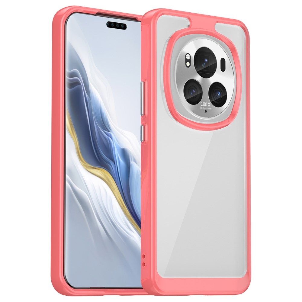 Gél tok kemény hátlappal a Honor Magic 6 Pro 5G készülékhez - piros