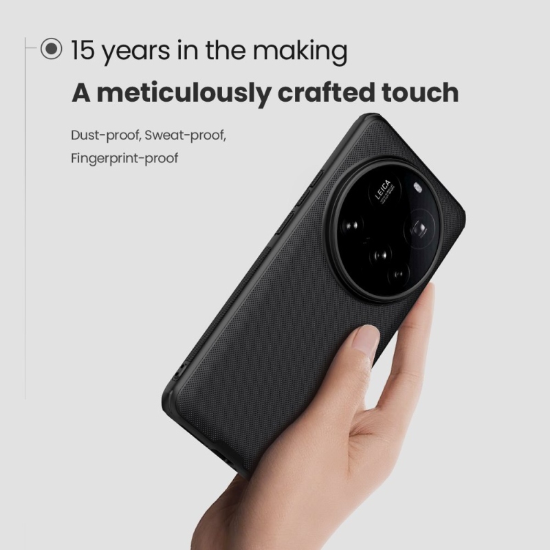 Nillkin Super Frosted PRO hátlap a Xiaomi 15 Ultra Fekete számára