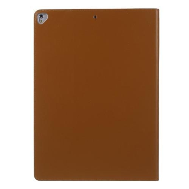 Moon valódi bőr könyvtáska iPad Pro 12.9 készülékhez - barna