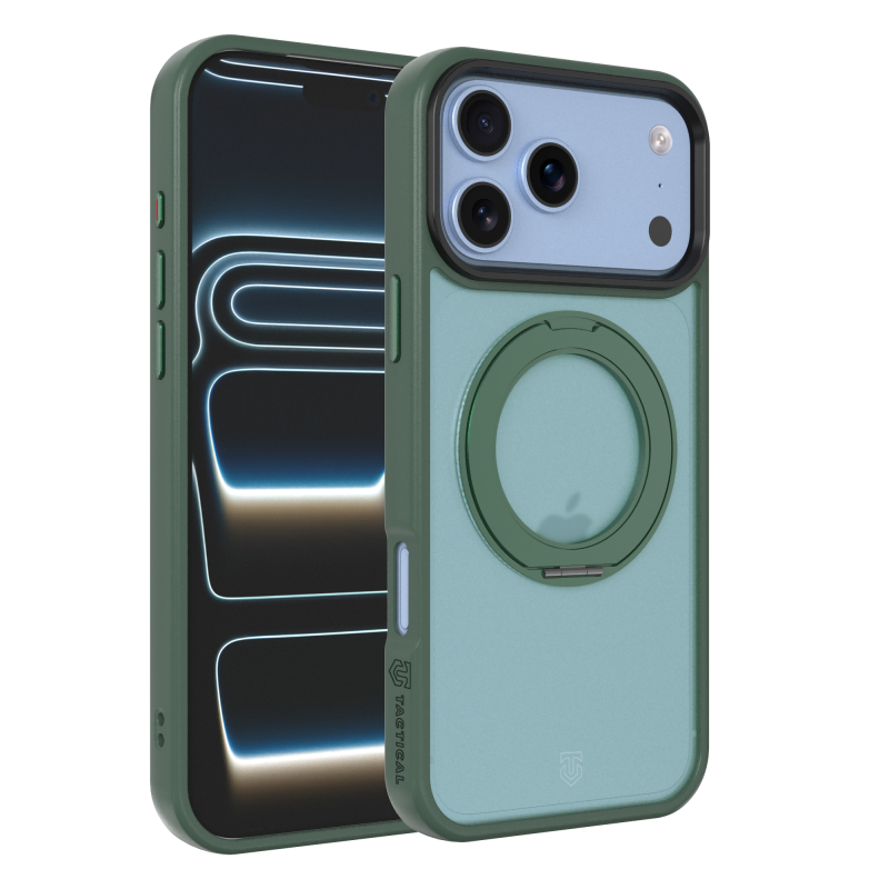 Tactical MagForce Hyperstand tok az Apple iPhone 17 Pro Max/18 Pro Max készülékekhez, Forest Green színben