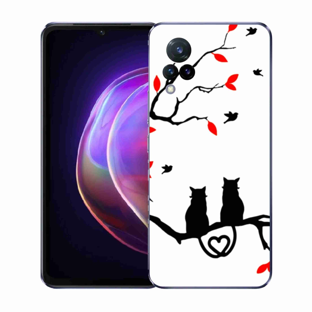 Gél borító mmCase a Vivo V21 4G/5G-hez - macska szeretet