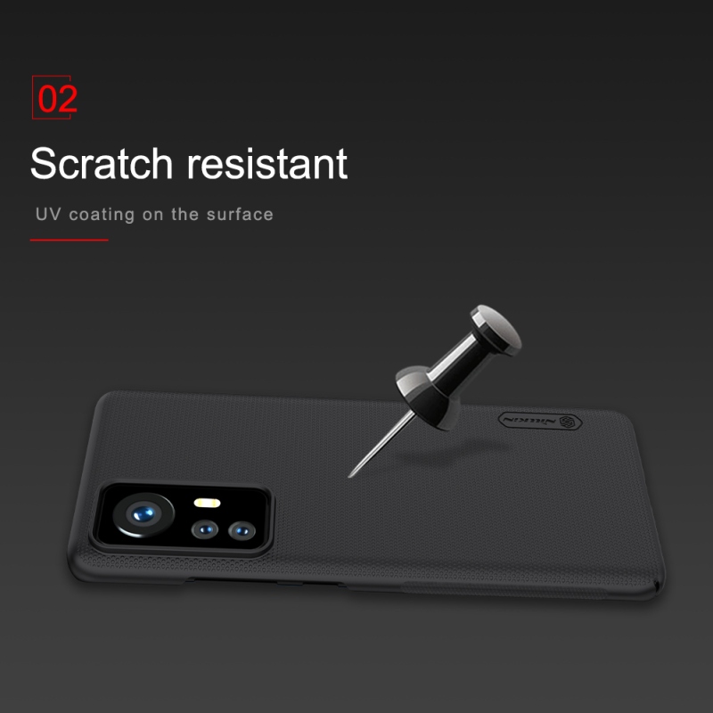 Nillkin Super Frosted Back Cover for Xiaomi 12/12X fekete