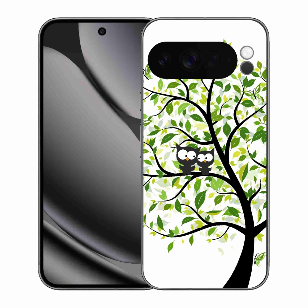 Zselés borítás mmCase a Google Pixel 10 Pro XL számára - baglyok a fán