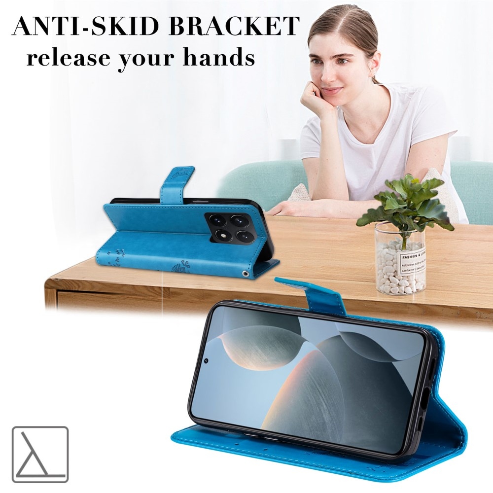 Fák könyve tok Xiaomi 14T - kék