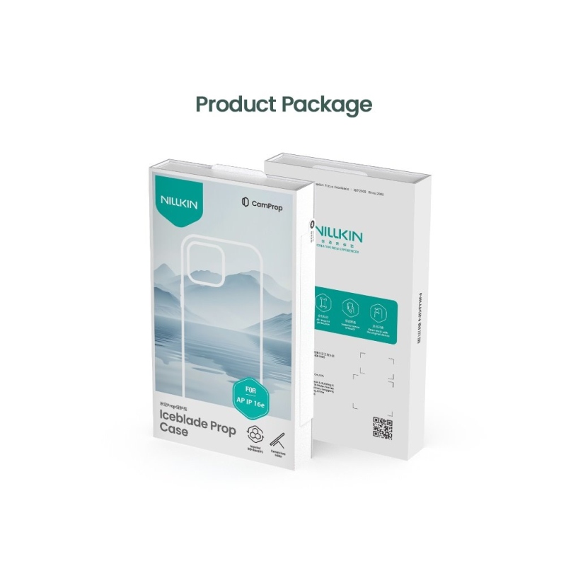 Nillkin Iceblade Prop mágneses borító Apple iPhone 16e/17e készülékhez Fekete
