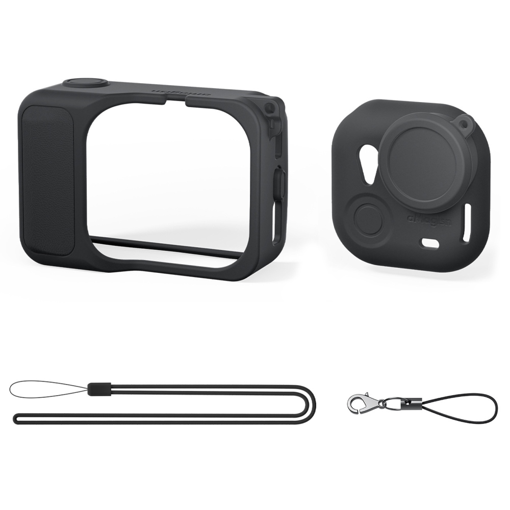 AMAGISN szilikon tok lencsevédővel Insta360 GO Ultra készülékhez - fekete