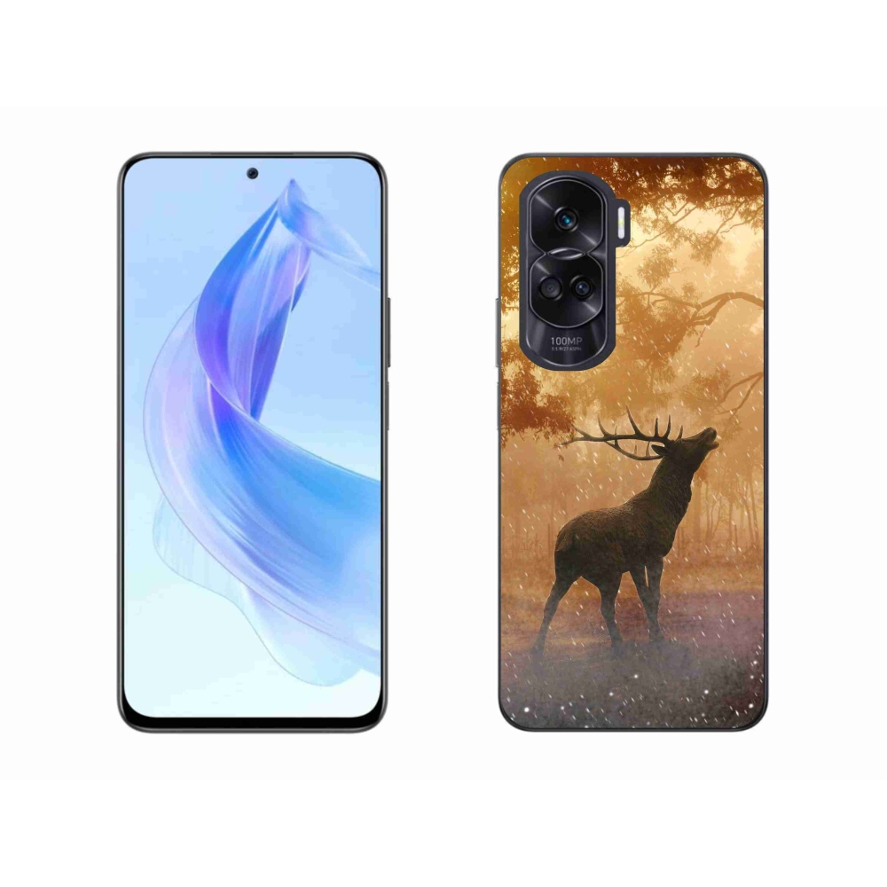 Zselés borítás mmCase a Honor 90 Lite készülékhez - szarvasok a szarvasbőgésben