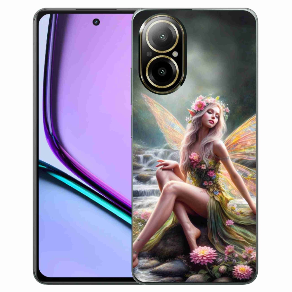 Zselés borítás mmCase a Realme C67 készülékhez - pillangó nő 1