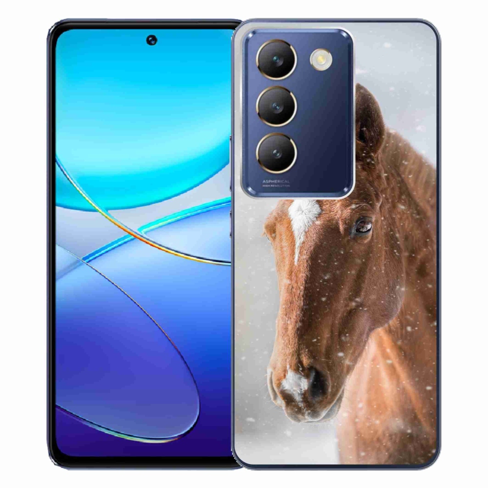 Zselés borítás mmCase Vivo V40 SE 4G/5G - barna ló 2