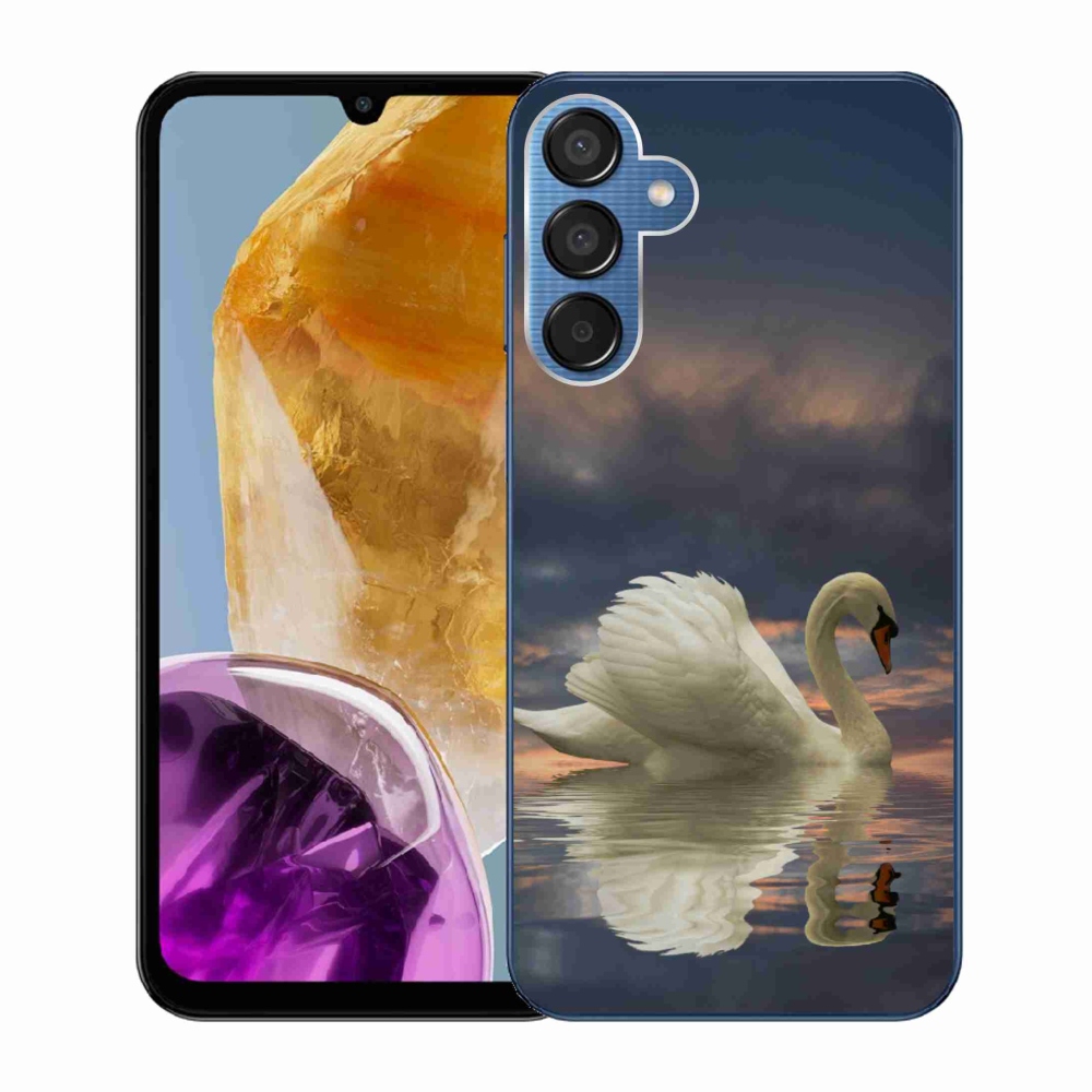 Gél védőhuzat mmCase Samsung Galaxy M15 5G - hattyú