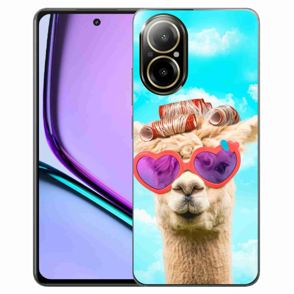 Zselés borítás mmCase a Realme C67 készülékhez - szemüveges láma