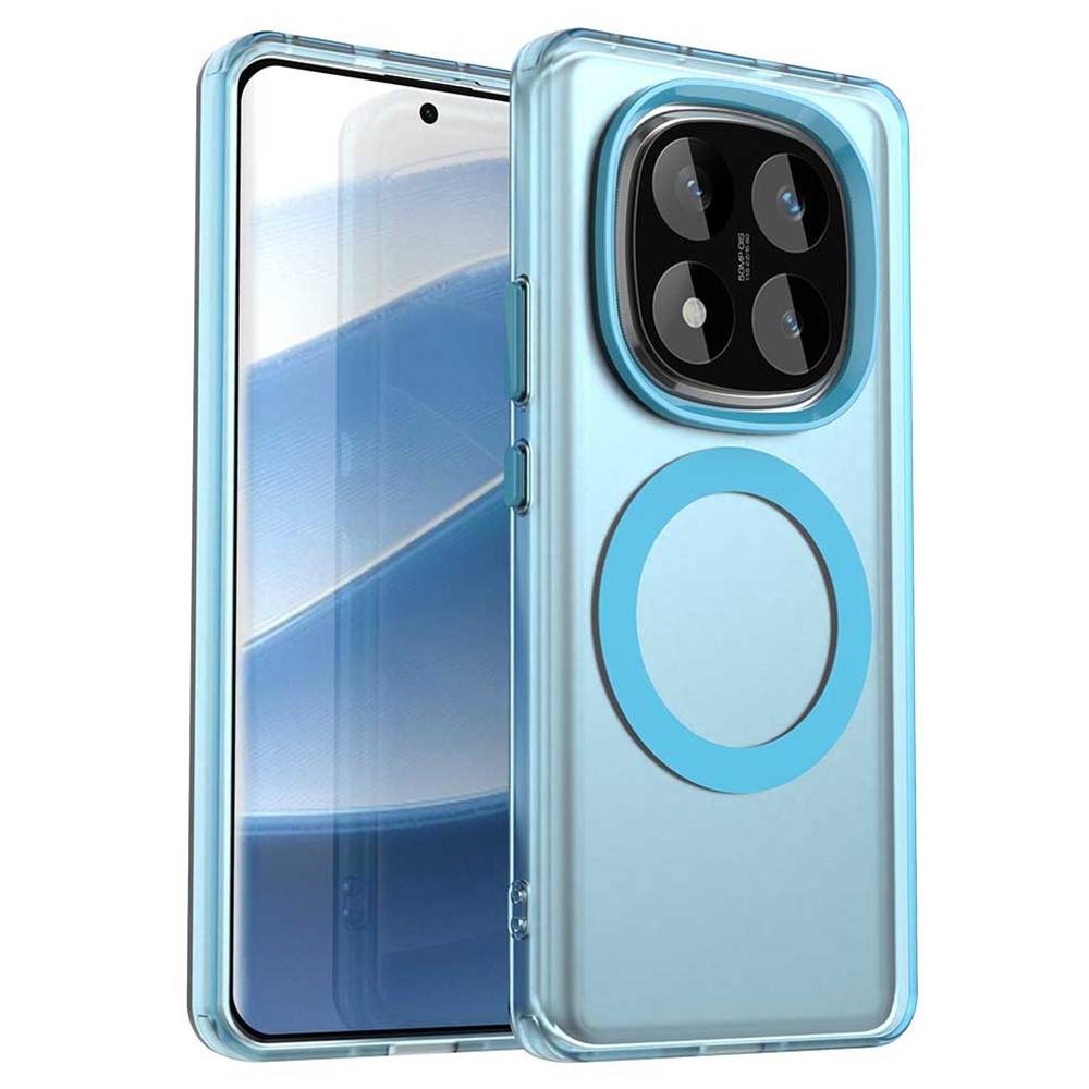 Candy zselés tok MagSafe-val a Xiaomi Redmi Note 14 Pro-ra - kék