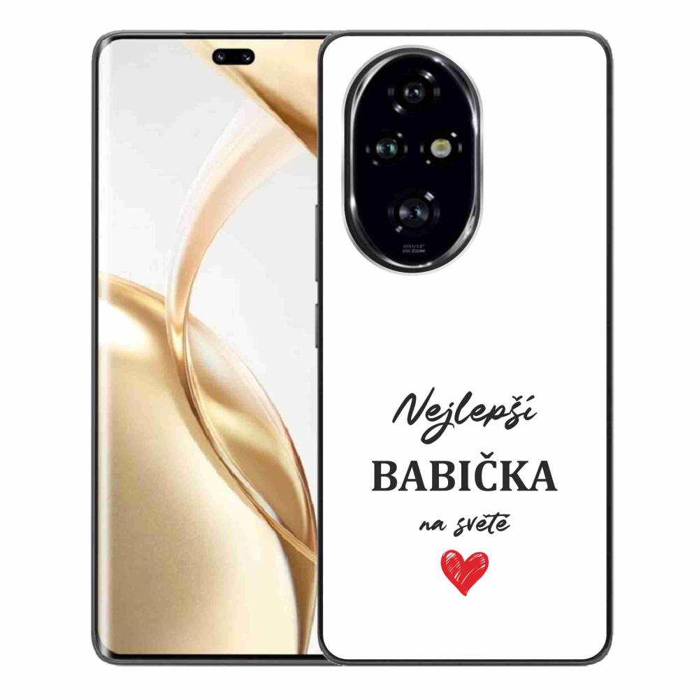 Gél borítás mmCase a Honor 200 Pro 5G készülékhez - Best Grandma 1 fehér háttér