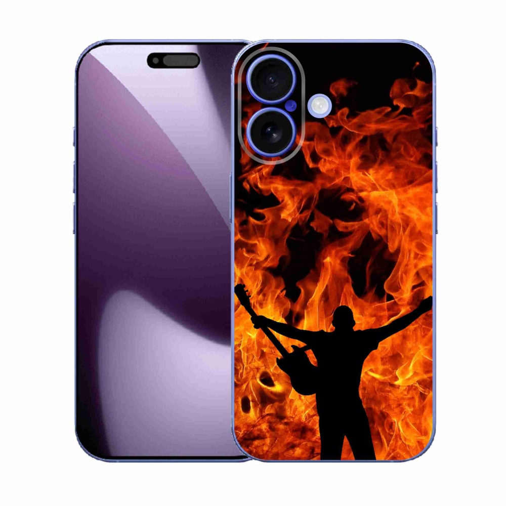 Gél borítás mmCase iPhone 17 - zenész és tűz
