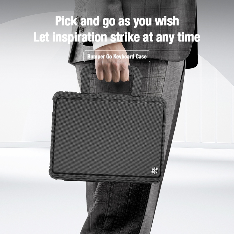 Nillkin Bumper GO billentyűzet tok (háttérvilágításos verzió) iPad Pro 11 2024 Fekete