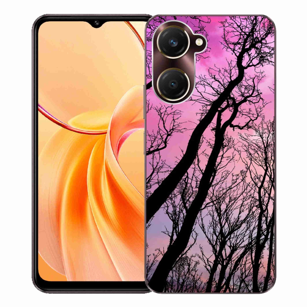 Gél borítás mmCase a Vivo Y28s 5G-hez - kidőlt fák