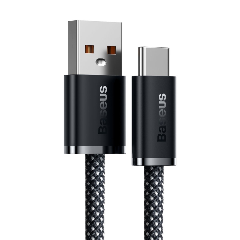 Baseus Dynamic sorozatú gyorstöltő adatkábel USB-A - USB-C 100W 2m Slate szürke