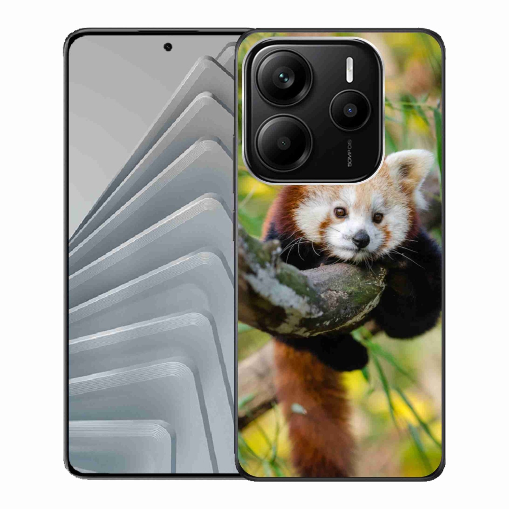 Gél borítás mmCase a Xiaomi Redmi Note 14 5G-hez - panda piros