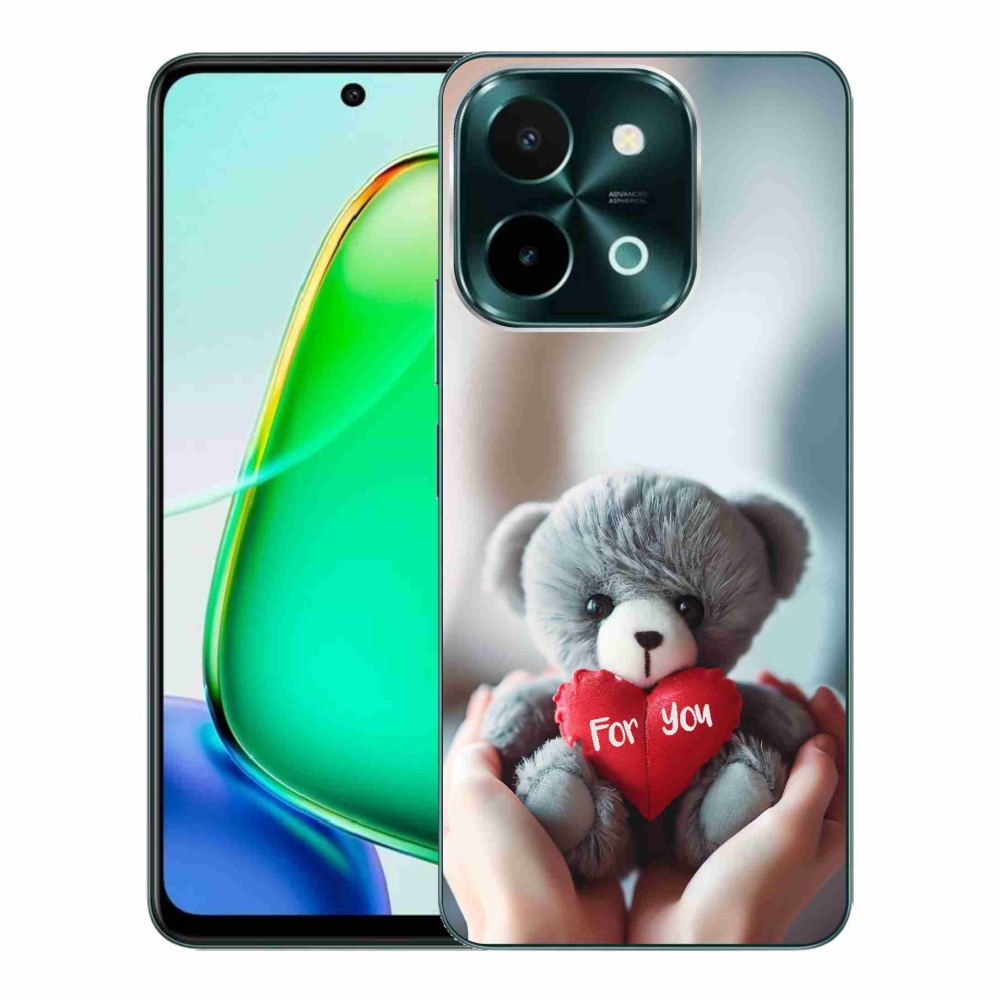 Gél borítás mmCase a Vivo Y28-hoz - mackó a szerelmesek számára