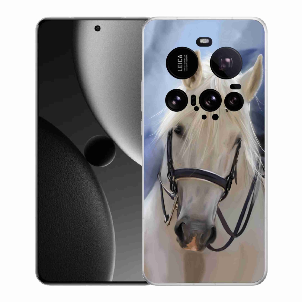 Gél borítás mmCase a Xiaomi 15 Ultra számára - fehér ló