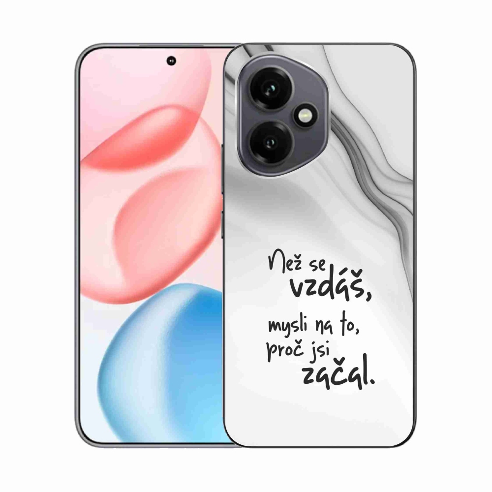 Zselés borító mmCase a Honor 400-hoz - idézet 2 fehér háttér