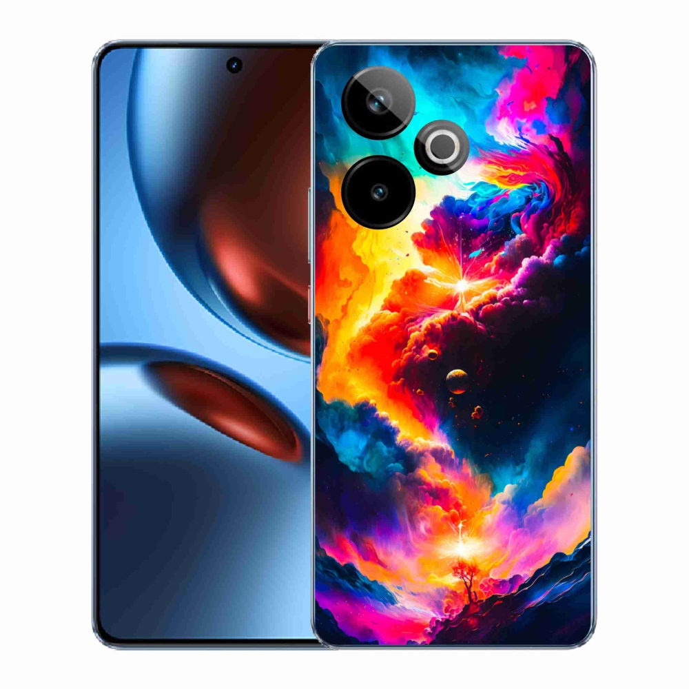 Rugalmas zselés tok mmCase képpel a Realme GT 7 5G/GT 7T 5G számára - absztrakt motívummal