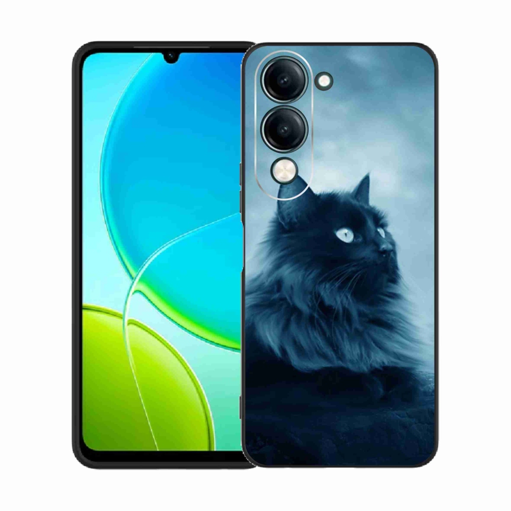 Gél védőburkolat mmCase a Vivo Y29s 5G-hez - fekete cat 1