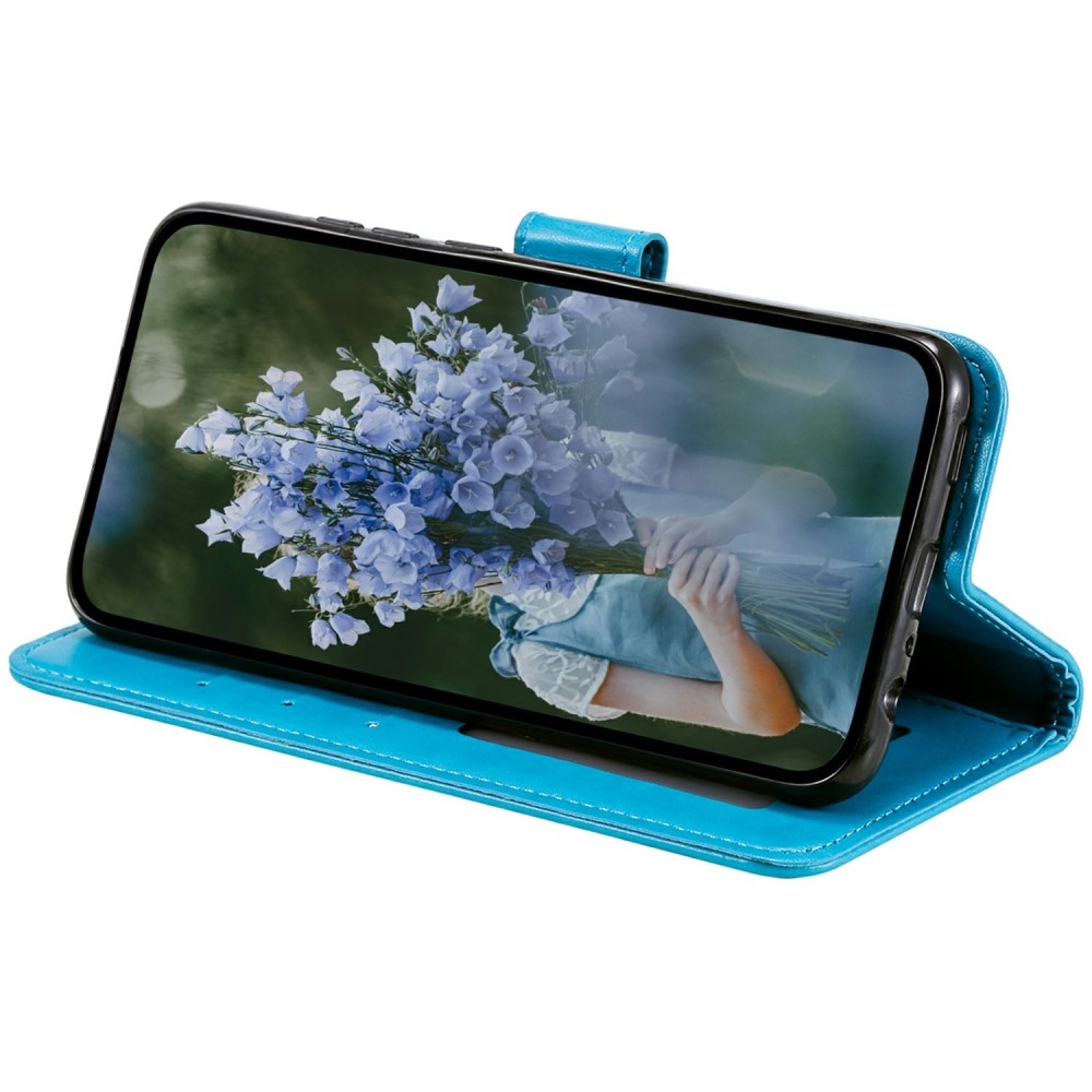 Mandala könyv tok a Xiaomi Redmi Note 14 5G-hez - kék