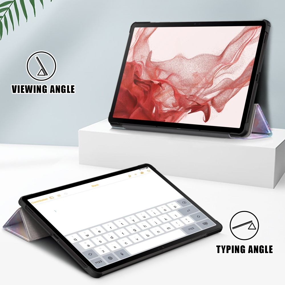 Nyomtatás intelligens záró tok Samsung Galaxy Tab S9/Tab S10 készülékhez - absztrakt minta