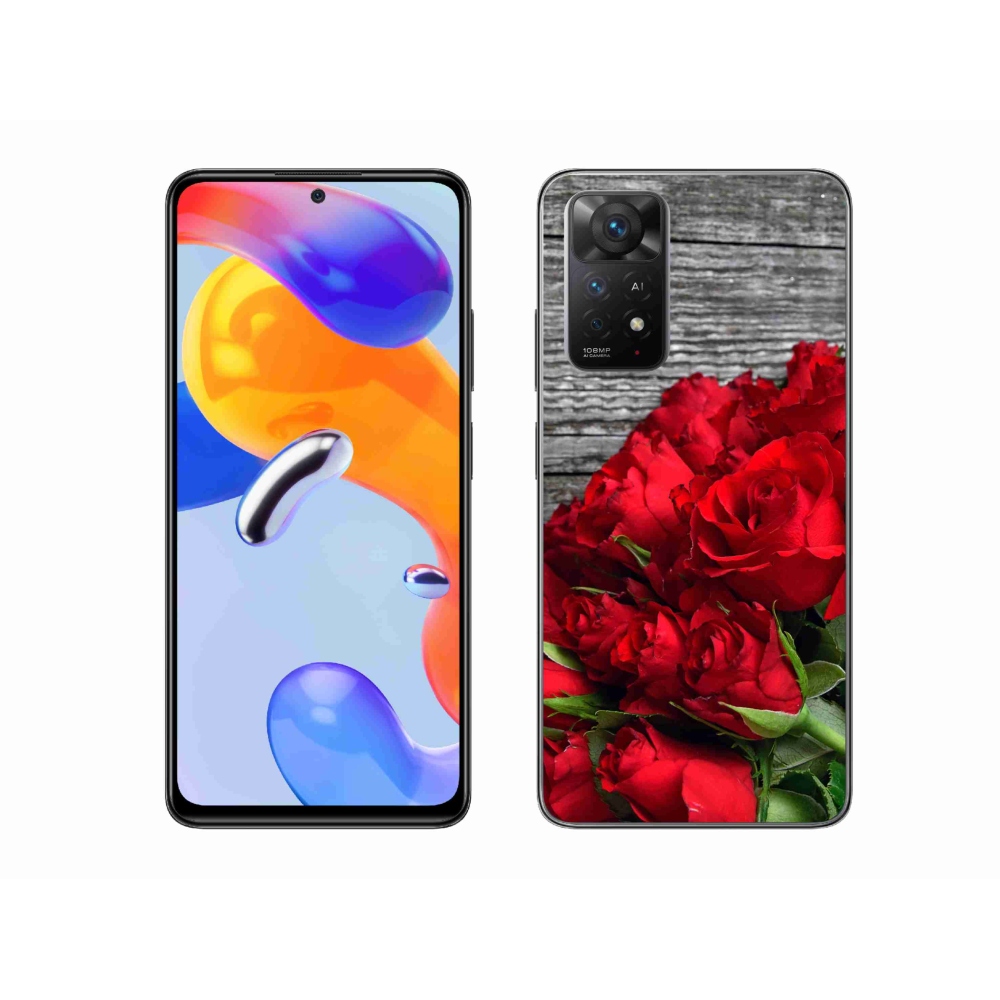 Gél borítás mmCase a Xiaomi Redmi Note 11 Pro 4G/5G-hez - piros rózsa
