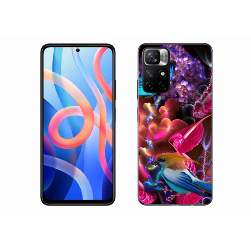 Gél borító mmCase a Xiaomi Redmi Note 11S 5G-hez - színes virágok