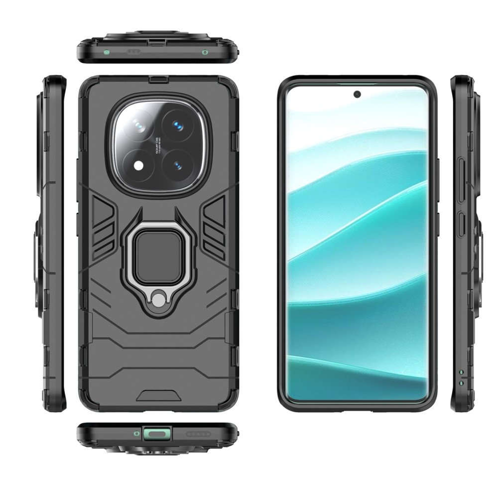 Guardy tartós borító a Xiaomi Redmi Note 14 Pro+ 5G készülékhez - fekete