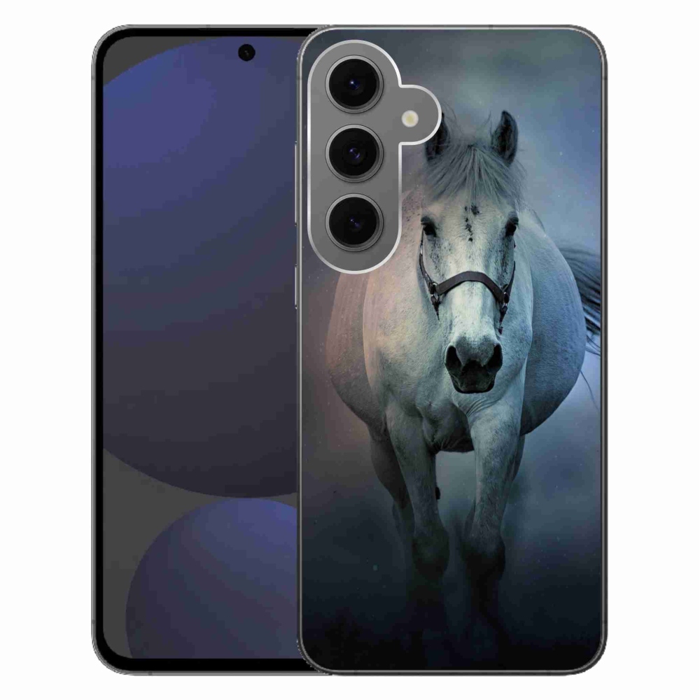 Gél tok mmCase Samsung Galaxy S24 FE - futó fehér ló