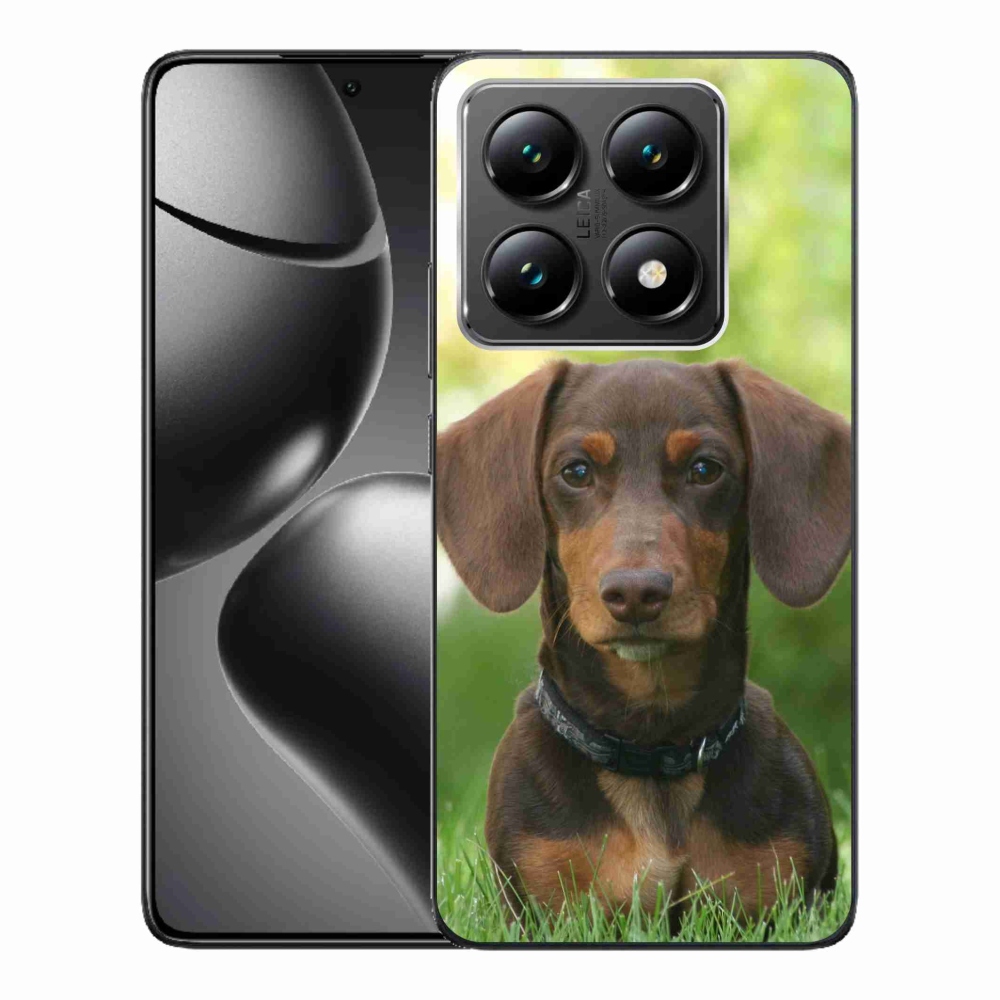 Gél tok mmCase a Xiaomi 14T-hez - barna tacskó