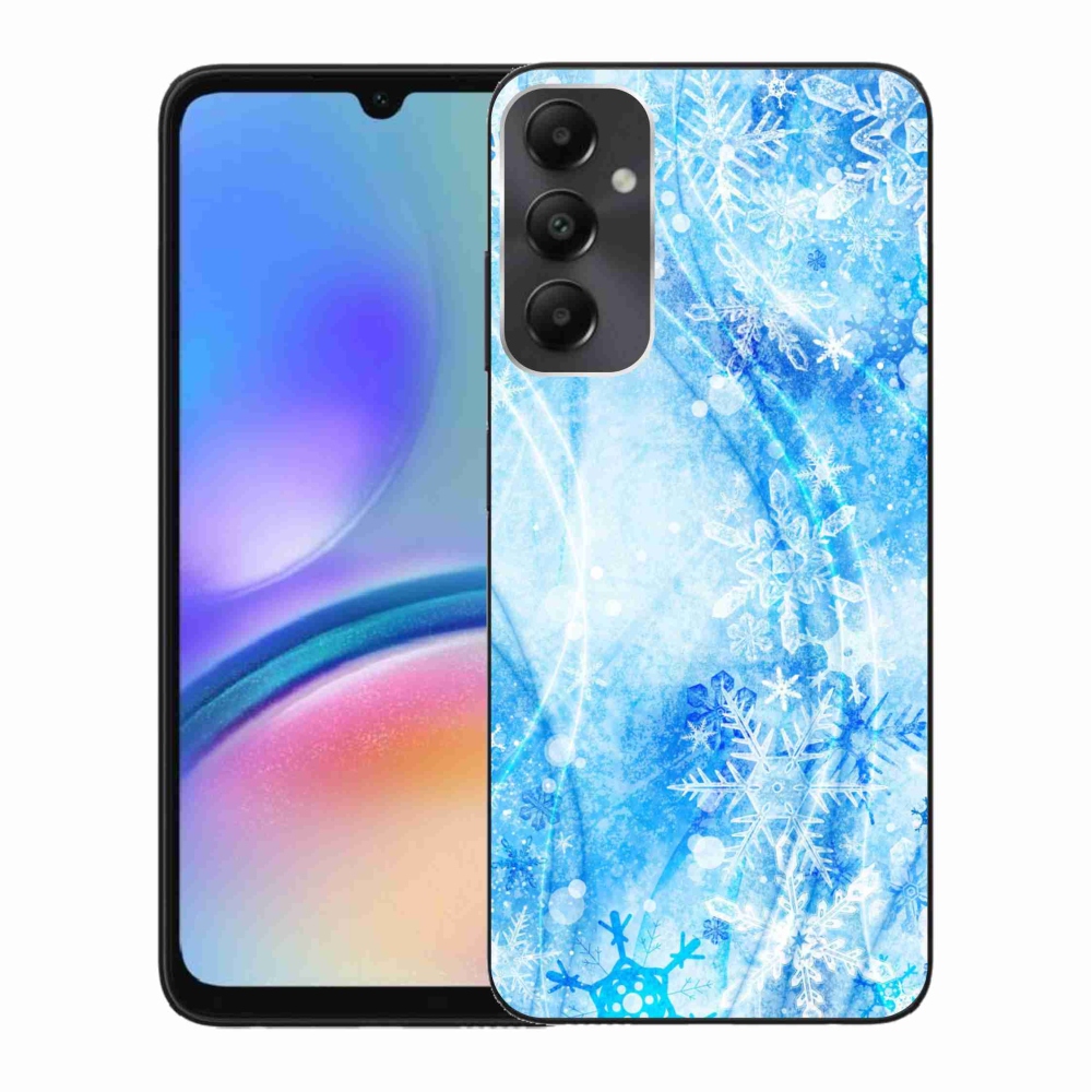 Gél védőhuzat mmCase Samsung Galaxy A05s készülékhez - hópelyhek