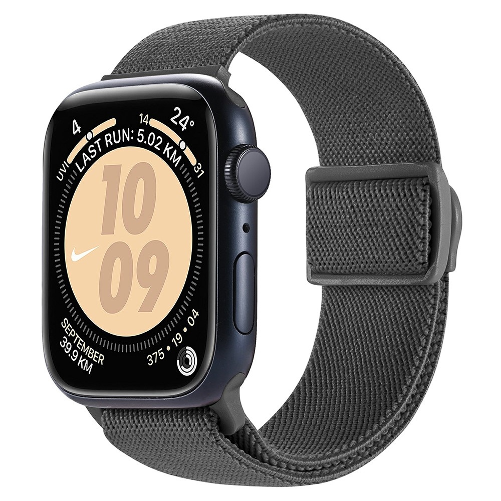 Fokozatos nejlon szíj Apple Watch Ultra/Ultra 2 49mm/SE/SE 2022/2023 44mm/9/8/7 45mm/6/5/4 44mm/3/2/1 42 mm-es Apple Watch Ultra/Ultra 2 órához - szürke