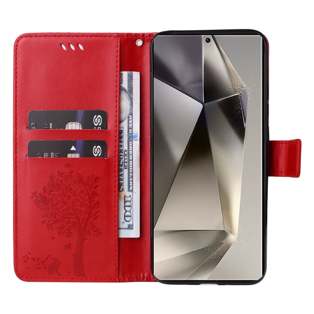Fák könyve tok Samsung Galaxy S25 Ultra - piros