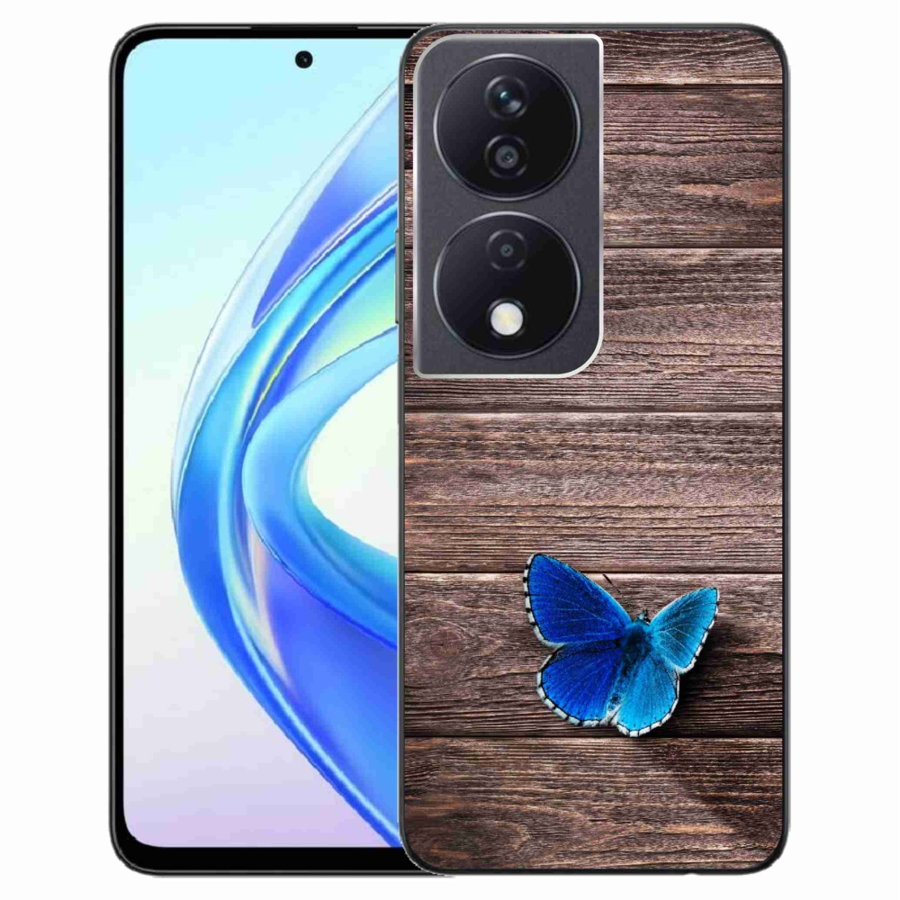 Gél védőhuzat mmCase a Honor X7b/Honor 90 Smart készülékhez - kék pillangó 1