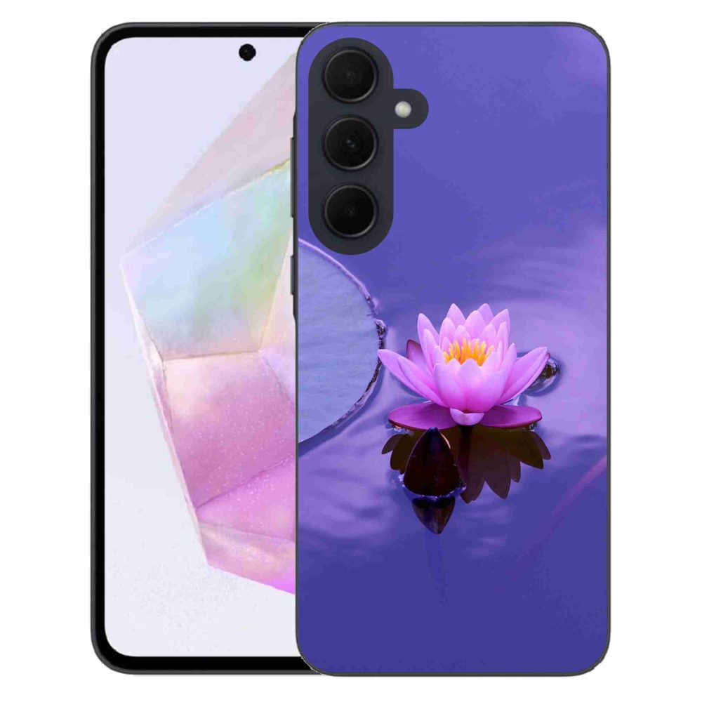 Gél tok mmCase Samsung Galaxy A35 5G - virág a felszínen