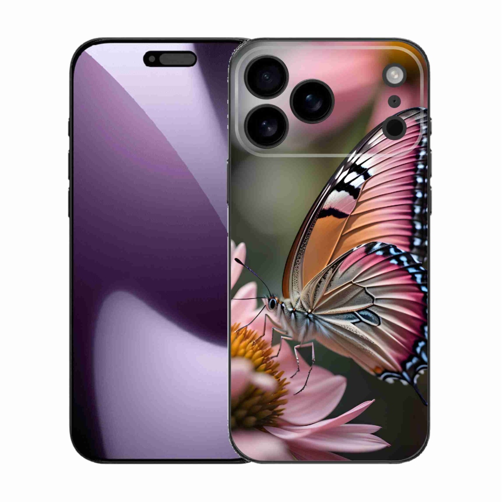 Zselés borítás mmCase iPhone 17 Pro Max készülékhez - színes pillangó