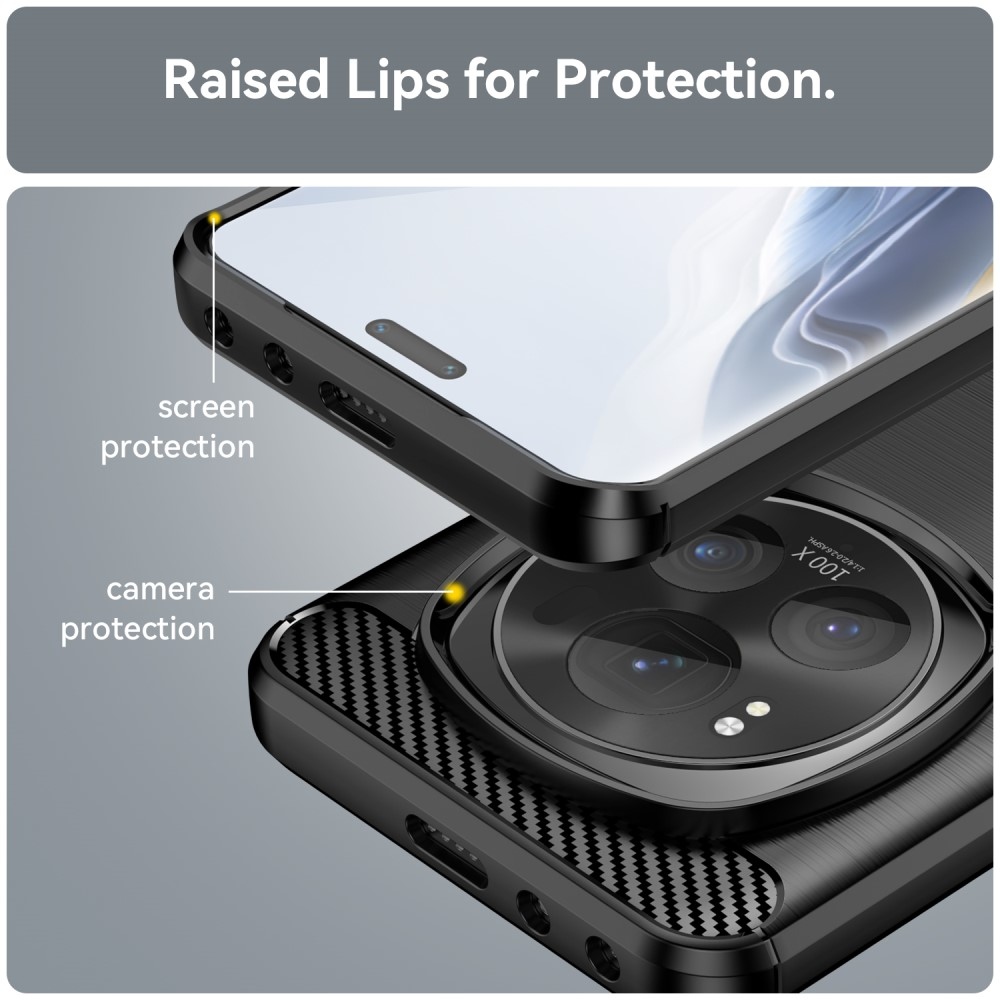 Szénálló zselés tok a Honor Magic 6 Pro 5G készülékhez - fekete