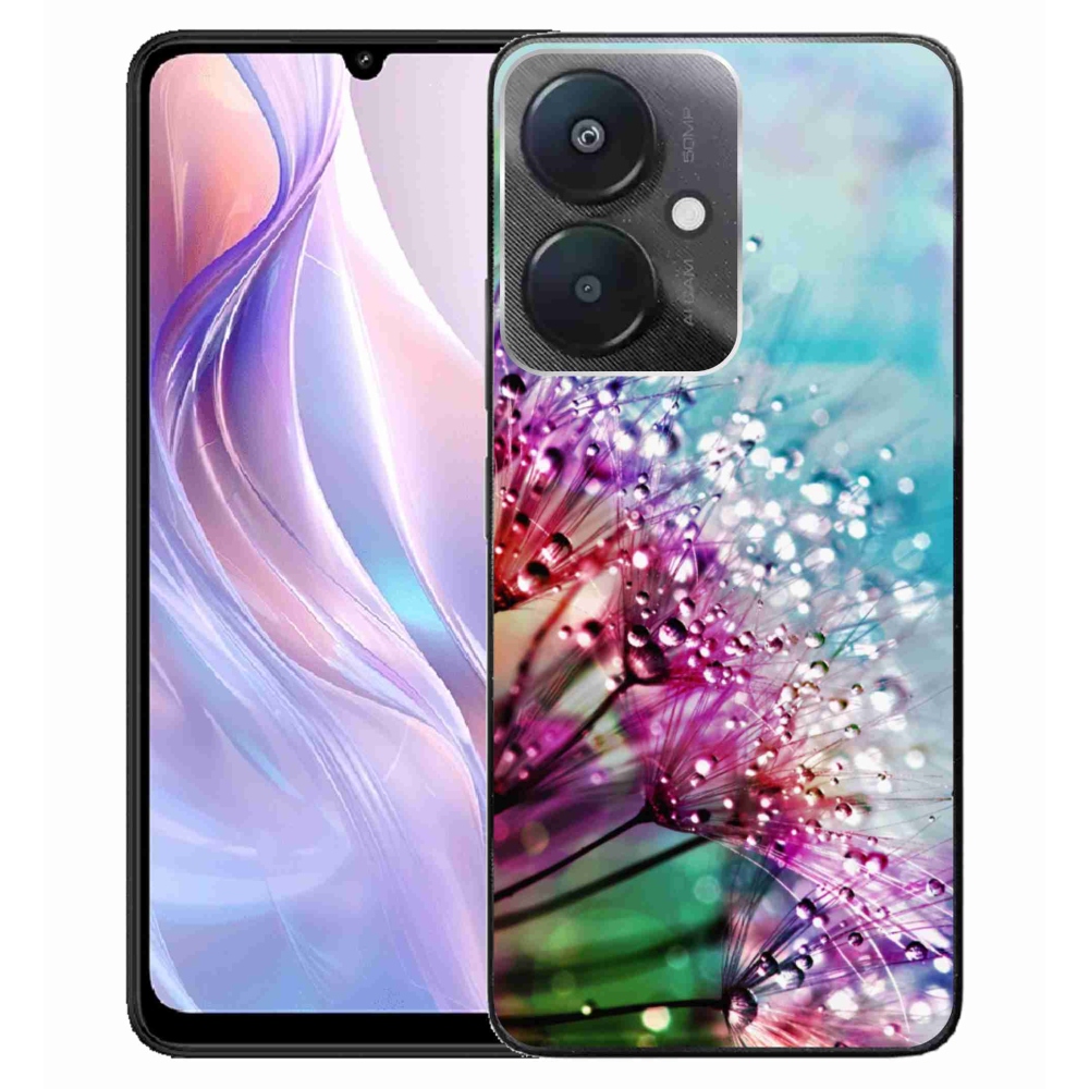 Gél borító mmCase a Xiaomi Redmi 13C 5G számára - színes virágok