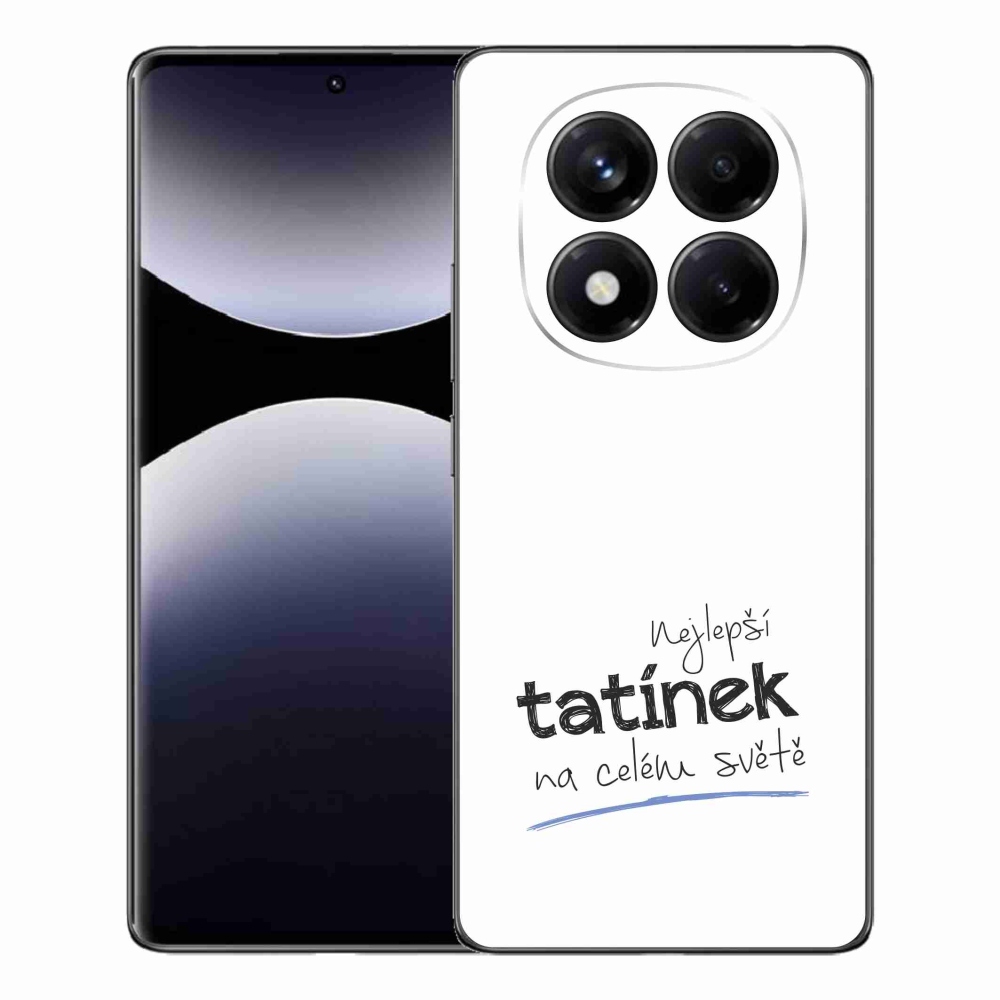 Gél borító mmCase a Xiaomi Redmi Note 14 Pro - legjobb apuci 4 fehér háttérrel